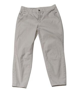 Talbots White High-Waist Jegging Crop